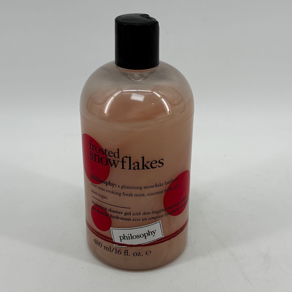 Philosophy Frosted Snowflakes 3-in-1 Shower Gel Bubble Bath Shampoo 16oz
